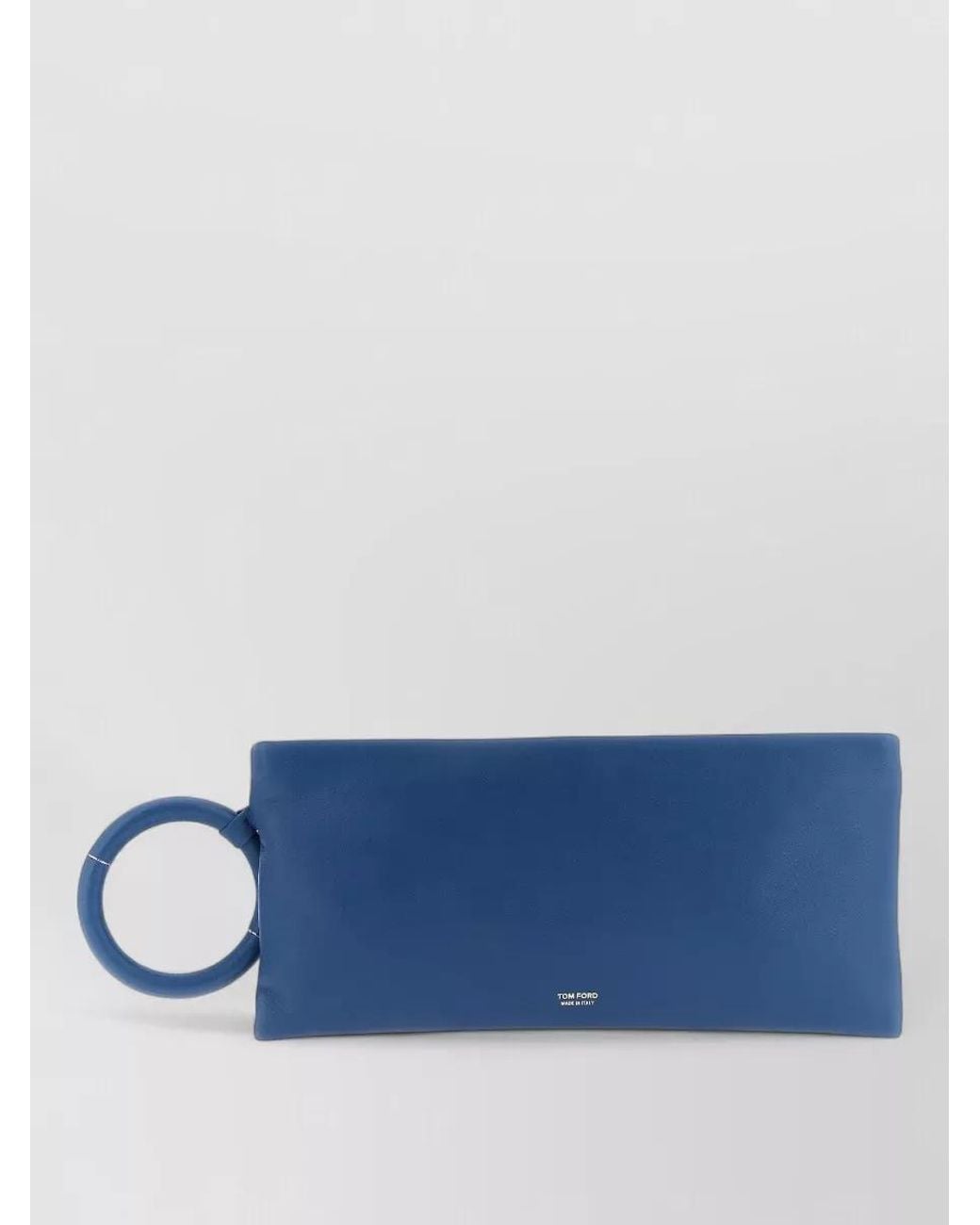 Tom Ford Blue Leather Clutch Bag