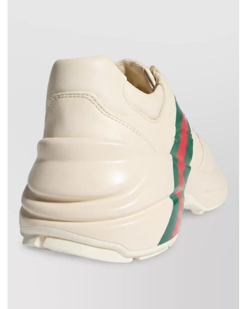 Gucci Natural Leather Lace-Up Sneakers