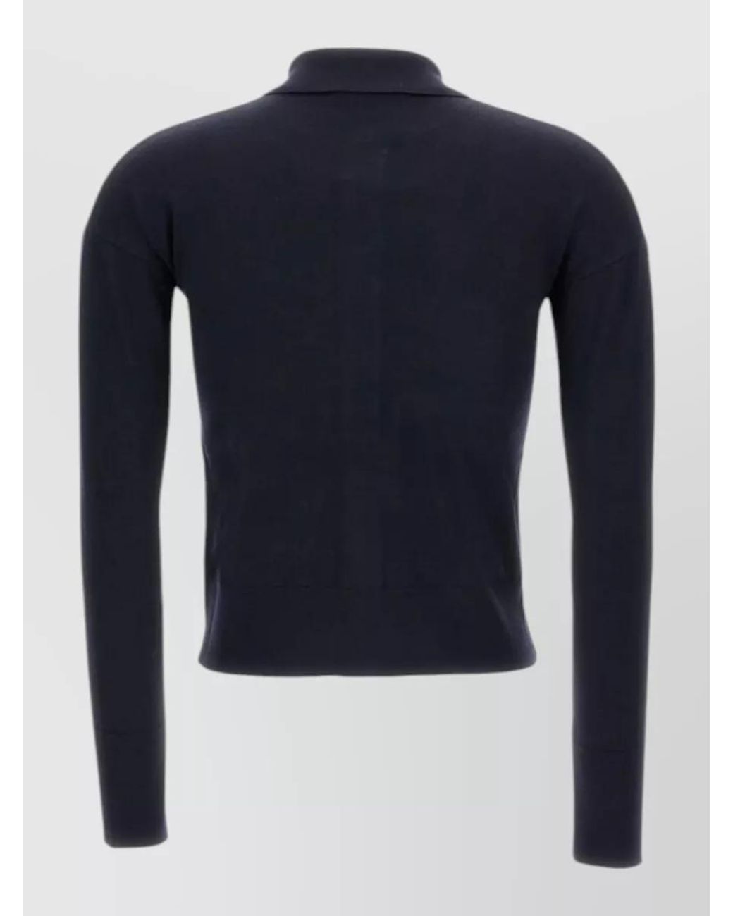 Max Mara Blue Wool Knit Cardigan