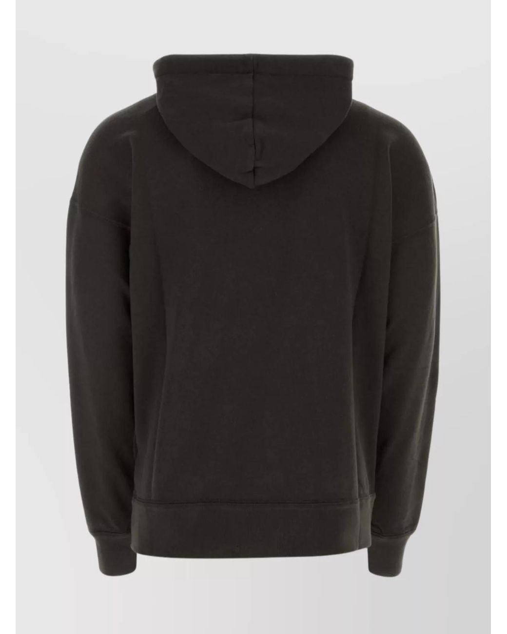 Isabel Marant Black Cotton Blend Logo-Print Hoodie for men