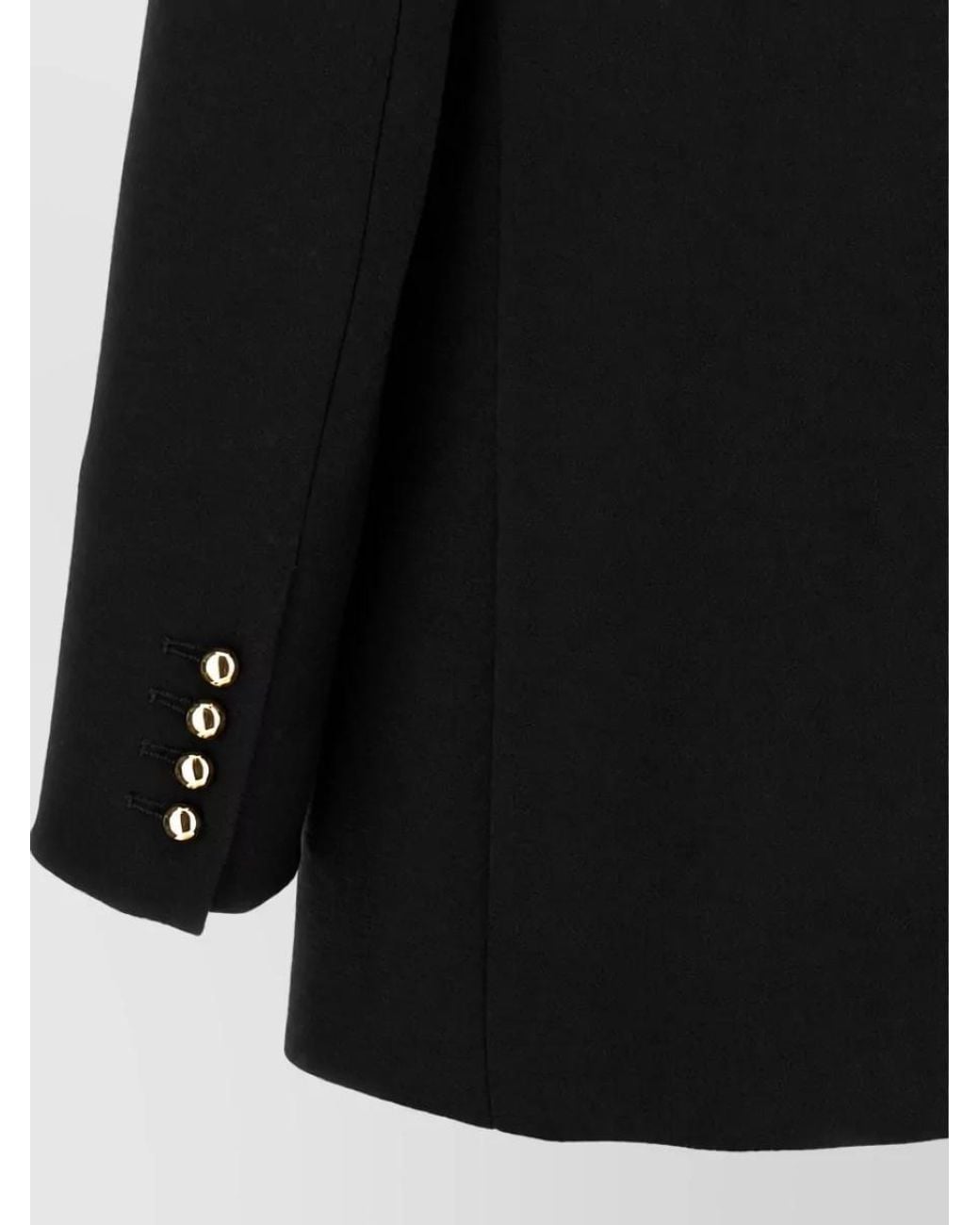 Blazé Milano Black Virgin Wool Double-Breasted Blazer