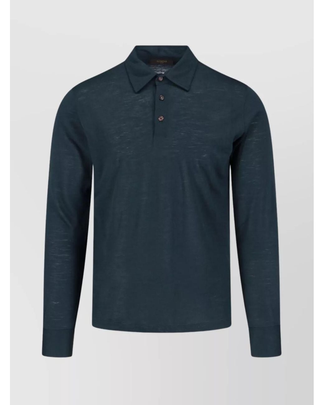 Zanone Blue Virgin Wool Crewneck Jumper for men
