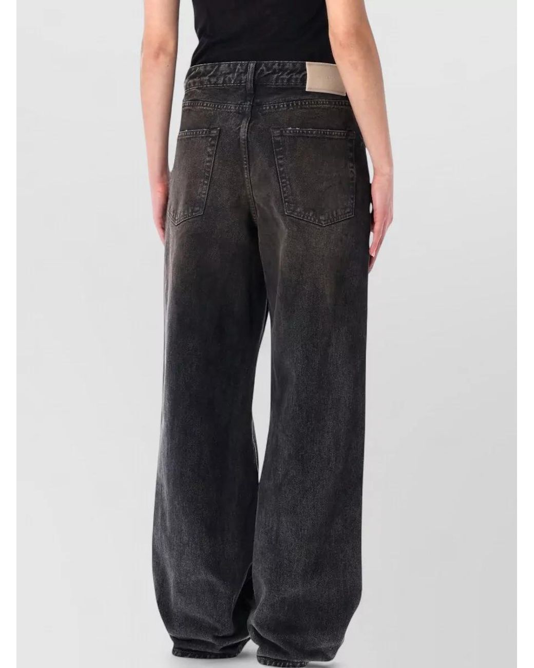 Our Legacy Black Denim High-Rise Wide-Leg Jeans