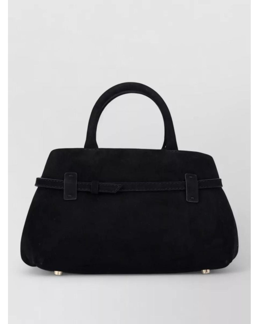 MANU Atelier Black Leather Shoulder Bag