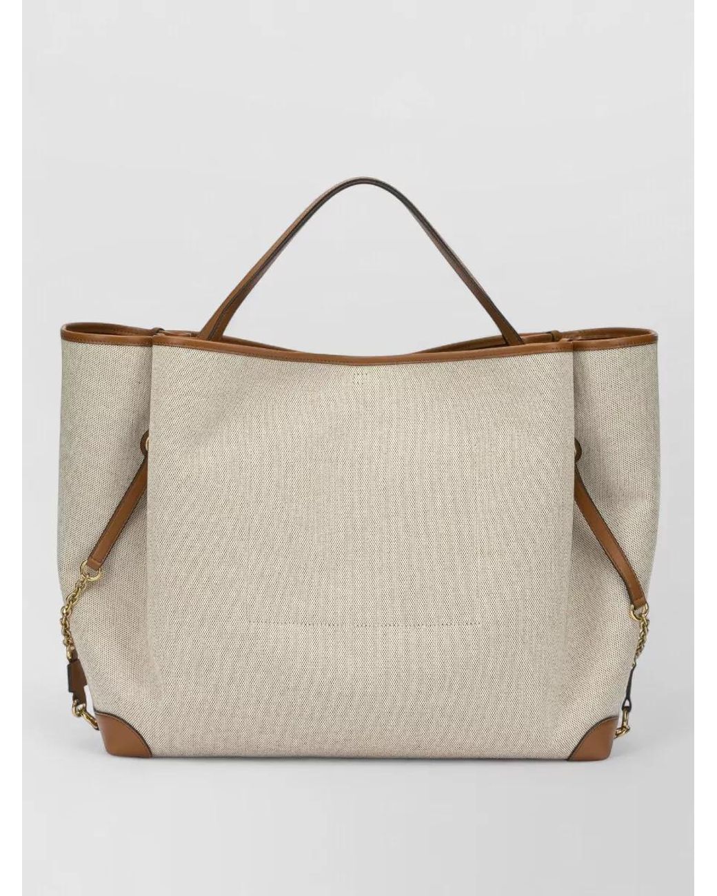 Chloé Natural Carry Large Cotton Tote Bag