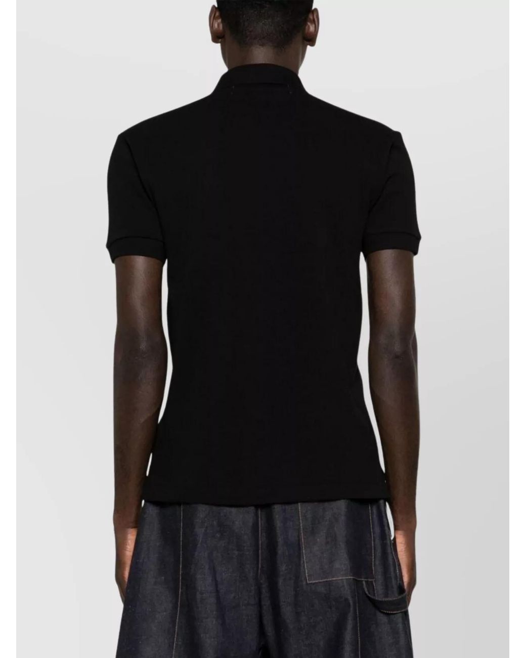 Comme des Garçons Black Cotton Logo Polo Shirt for men