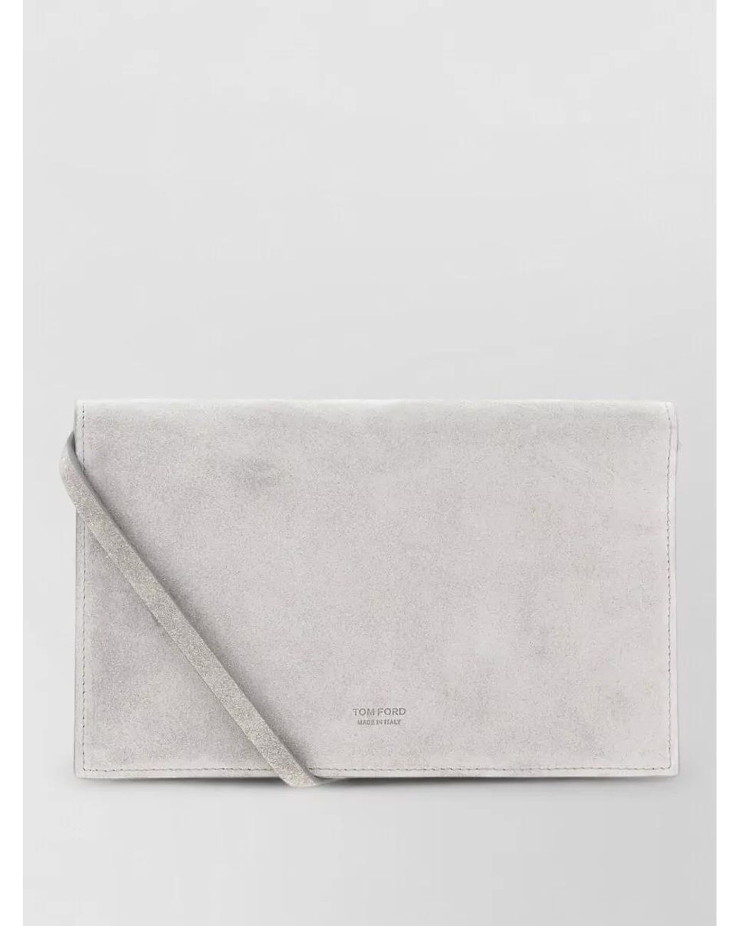 Tom Ford Gray Na Leather Clutch Bag