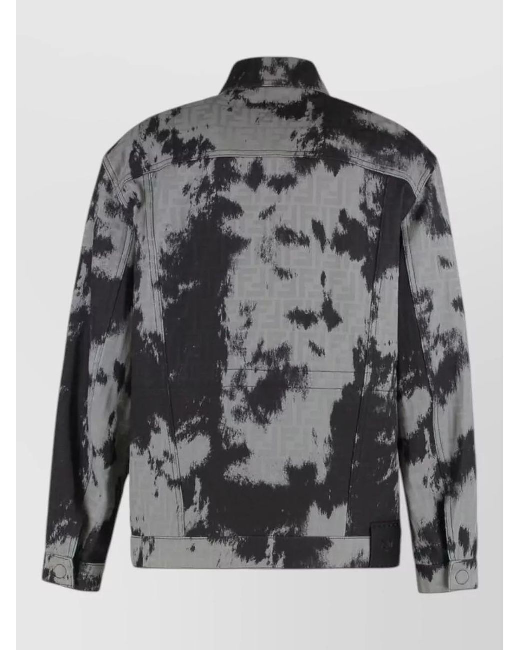 Fendi Gray Denim Oversized Jacket