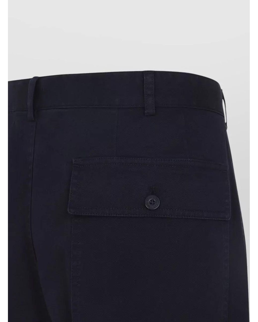 Ralph Lauren Blue Cotton Straight-Leg Trousers for men