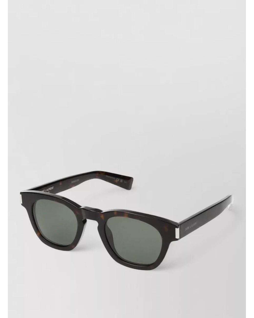 Saint Laurent Gray Acetate Sunglasses