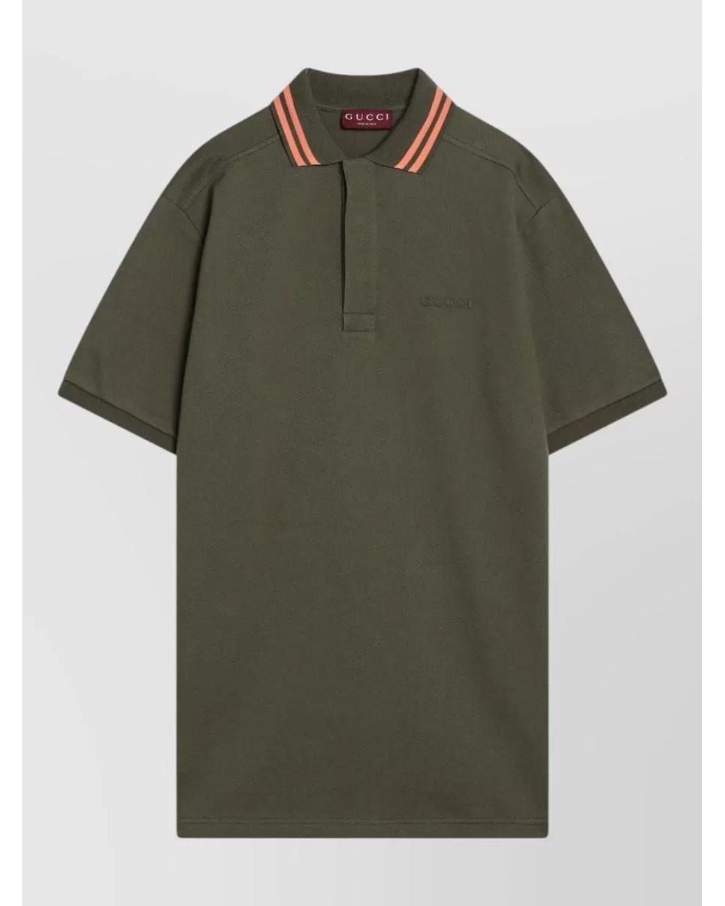Gucci Green Polo Shirt for men