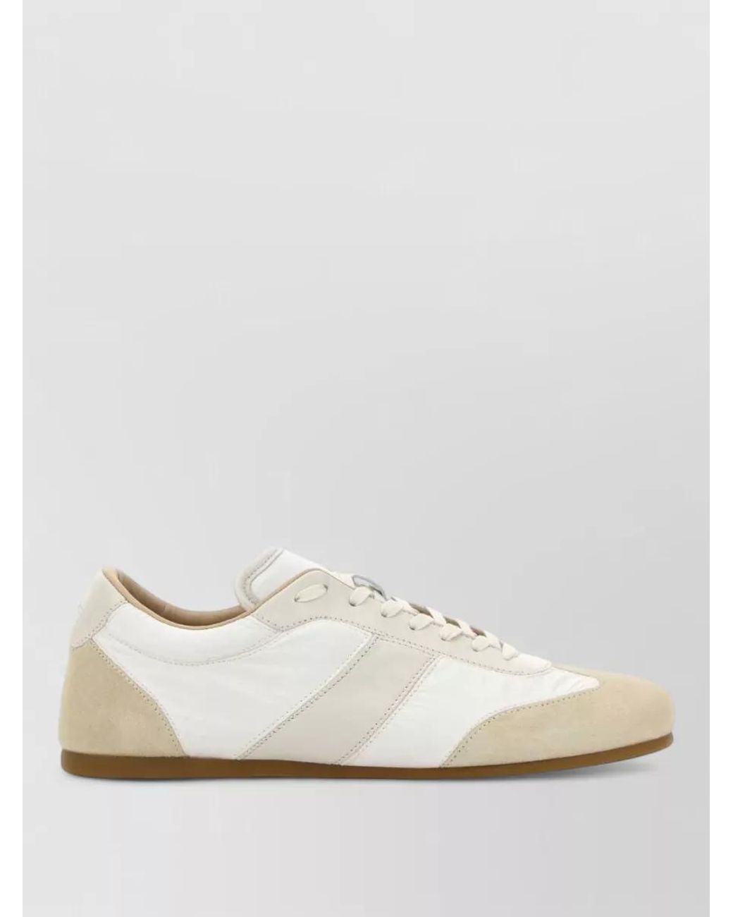 Lemaire White Leather Low-Top Sneakers