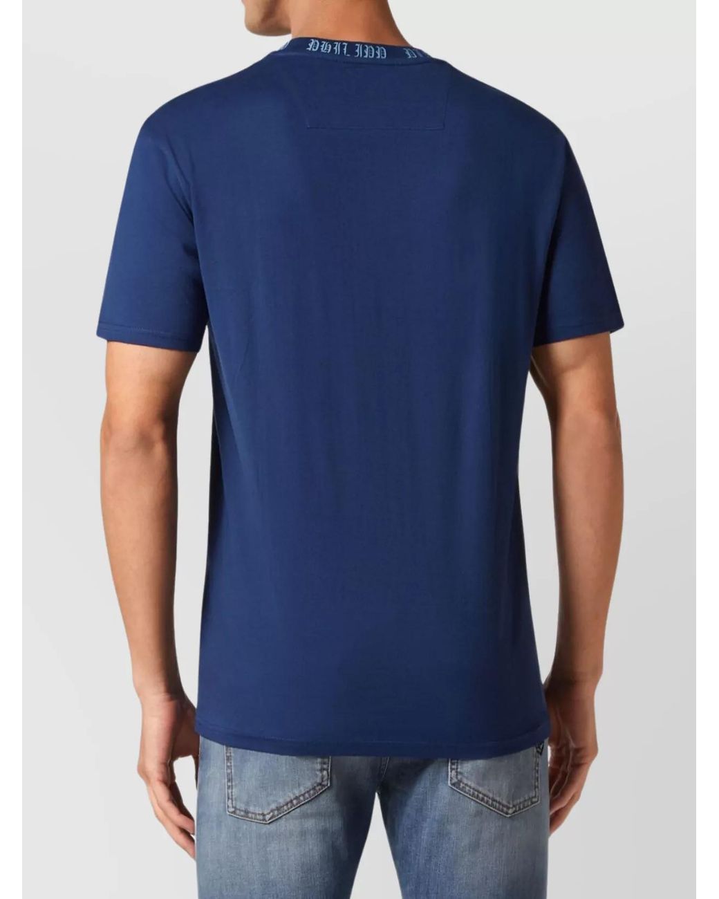 Philipp Plein Blue Cotton T-Shirt for men