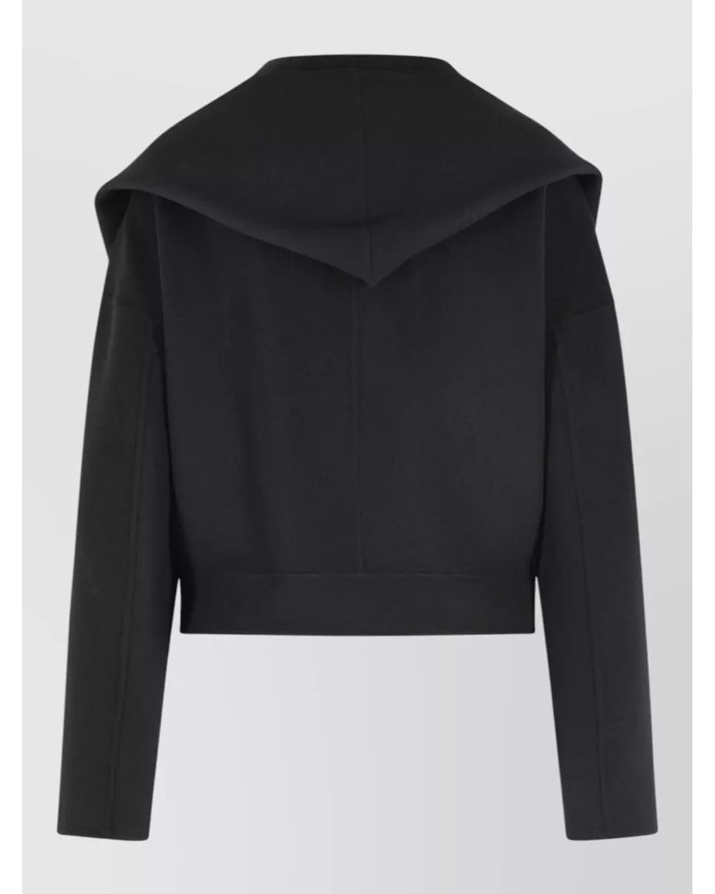 Sportmax Black Virgin Wool Cape