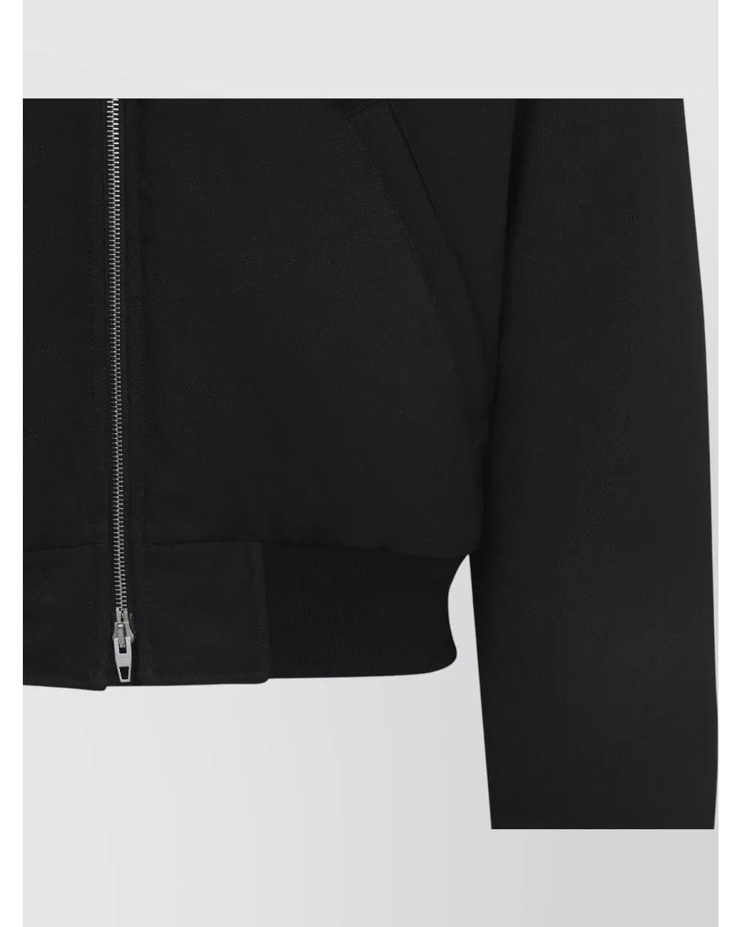 Jil Sander Black Cropped Bomber Jacket for men
