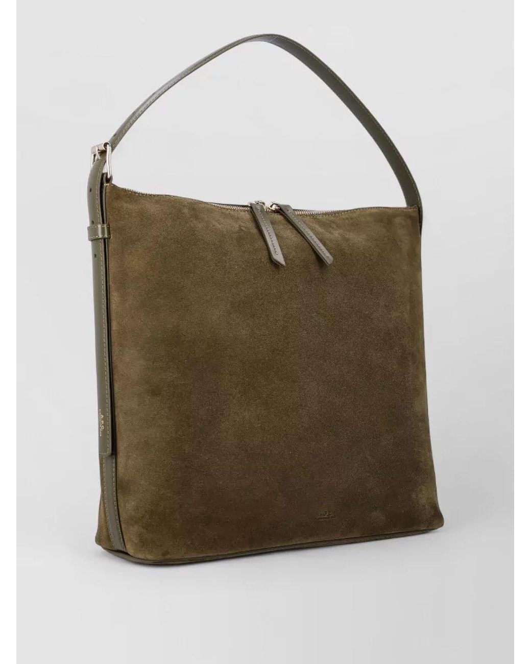 A.P.C. Green Vera Leather Shoulder Bag