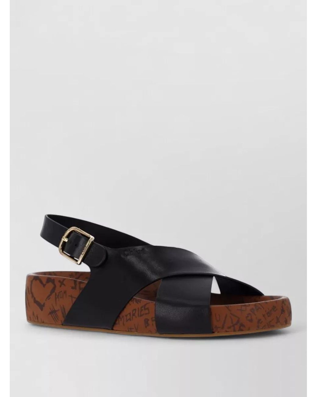 Chloé Brown Leather Mules