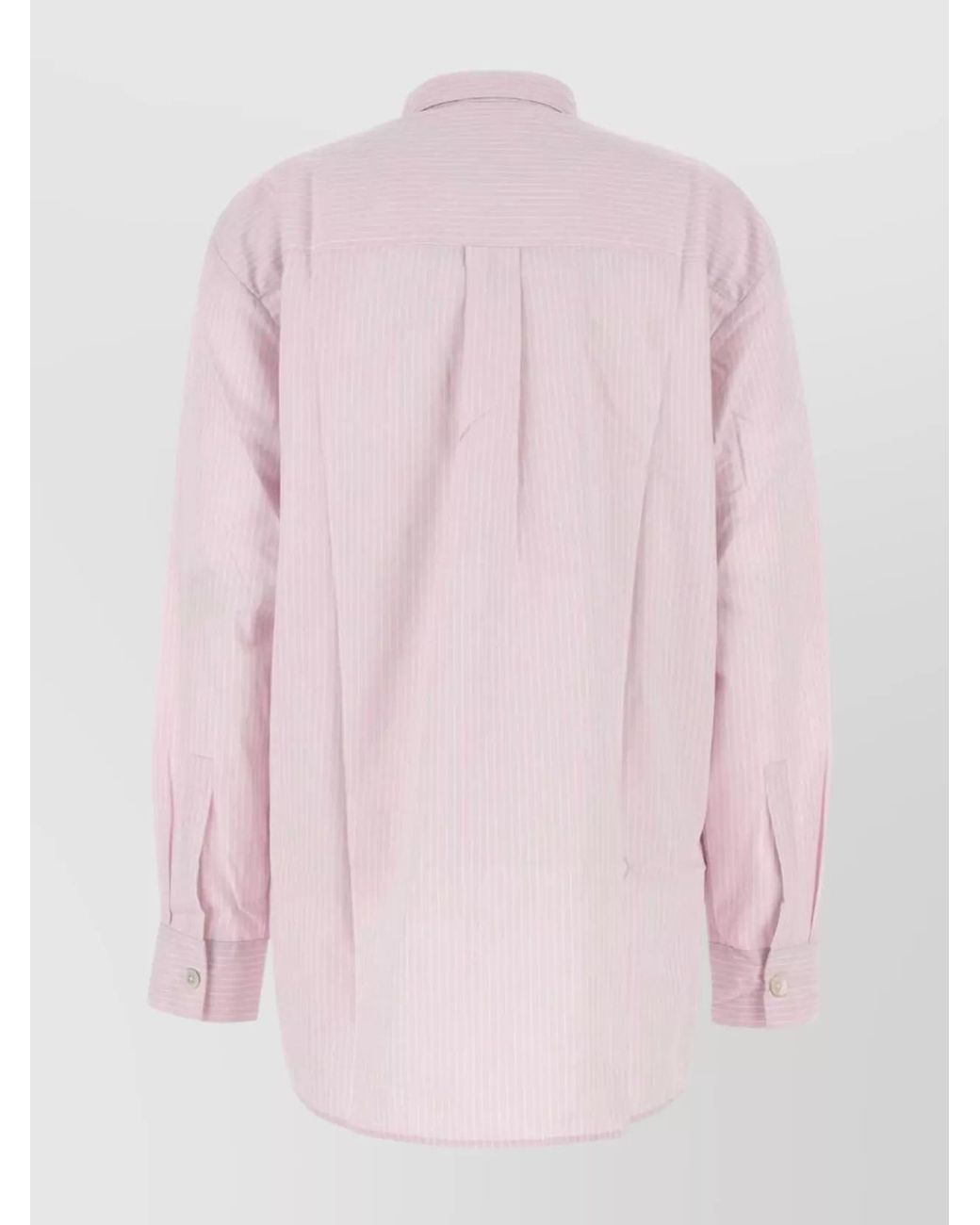 Tekla Pink Organic Cotton Embroidered Poplin Oversized Pyjama Shirt for men