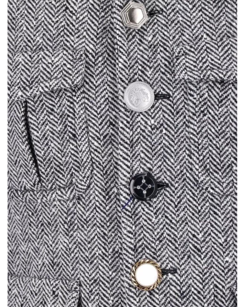 Junya Watanabe Gray Single Breasted Coat for men