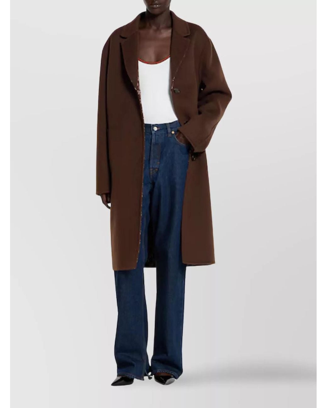 Gucci Brown Reversible Gg Coat