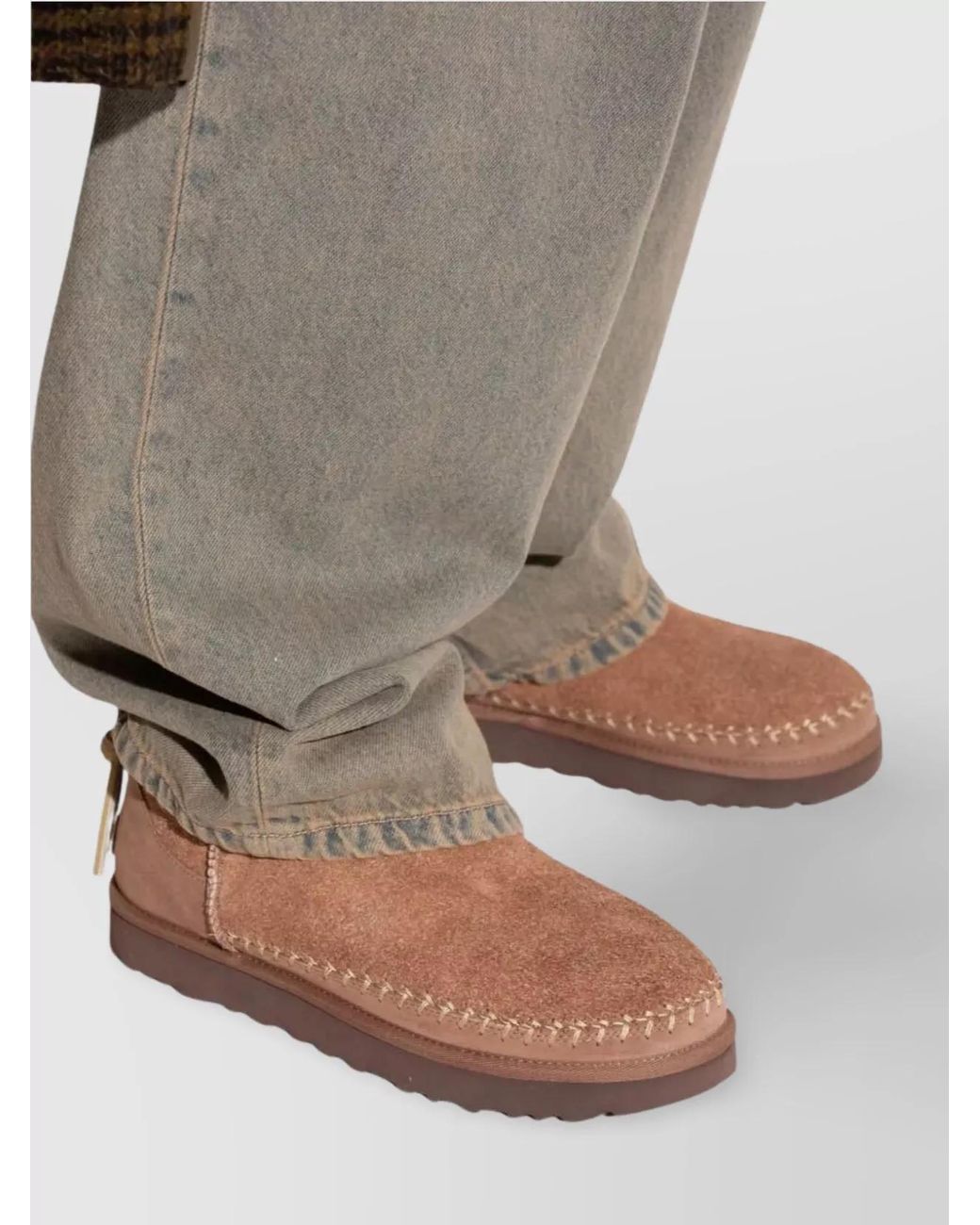 Ugg Brown Suede Leather Classic Ultra Mini Boots