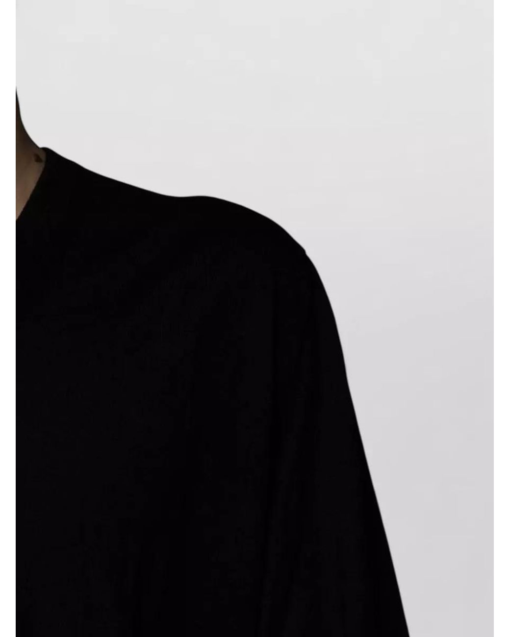 Dolce & Gabbana Black Virgin Wool Camouflage V-Neck Sweater for men