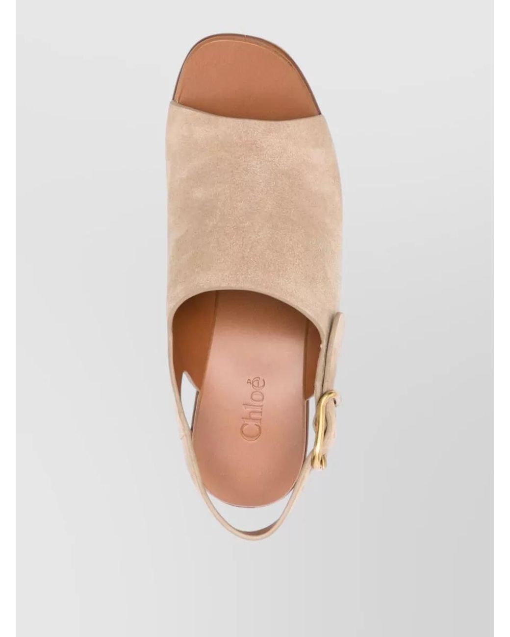 Chloé Brown Wedge Sandals "Maxime"