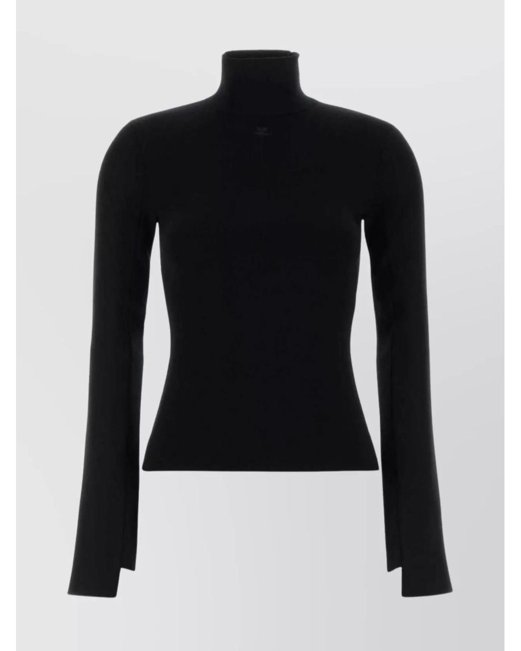 Courreges Blue Viscose Blend Sweater