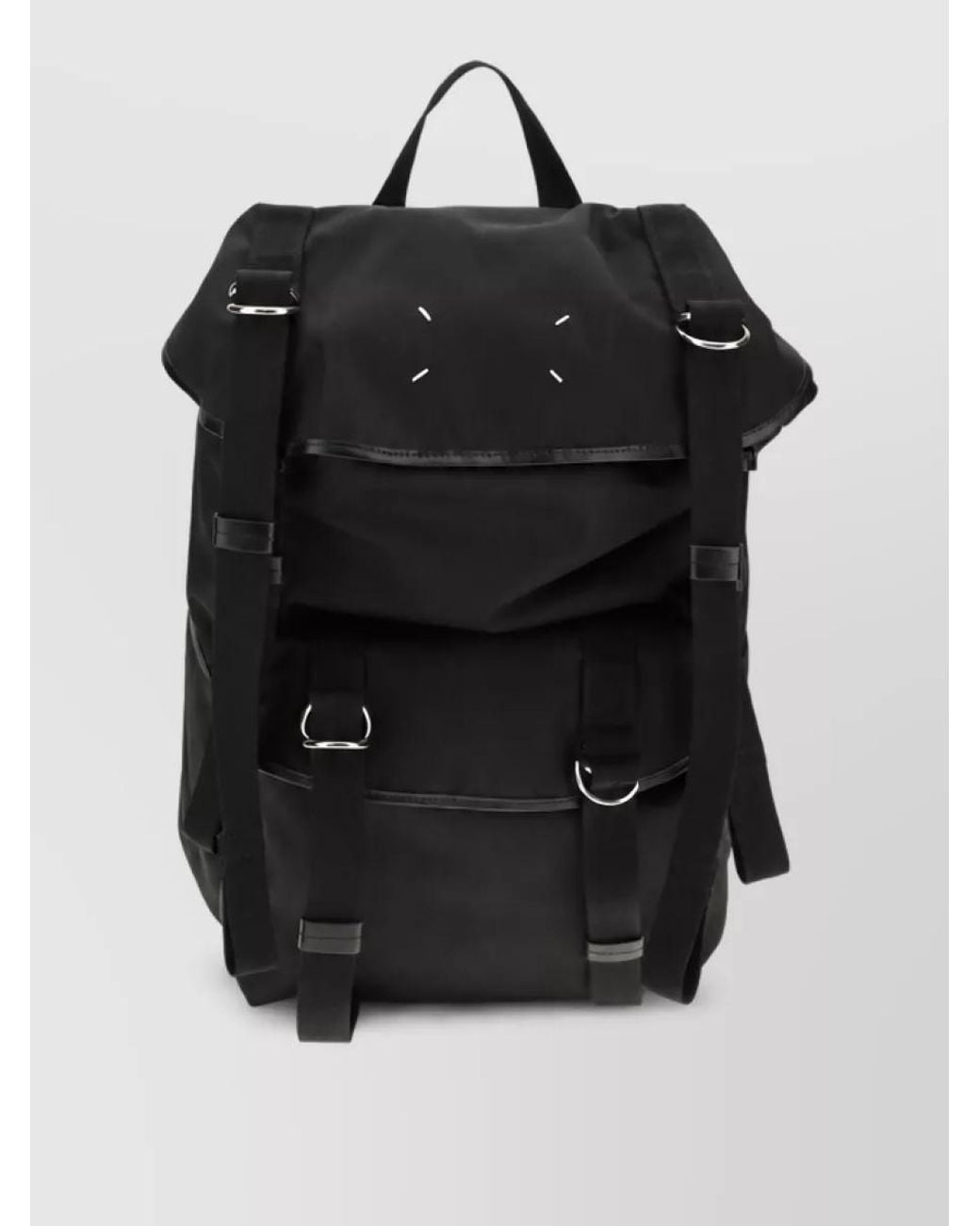 Maison Margiela Black Nylon Backpack for men