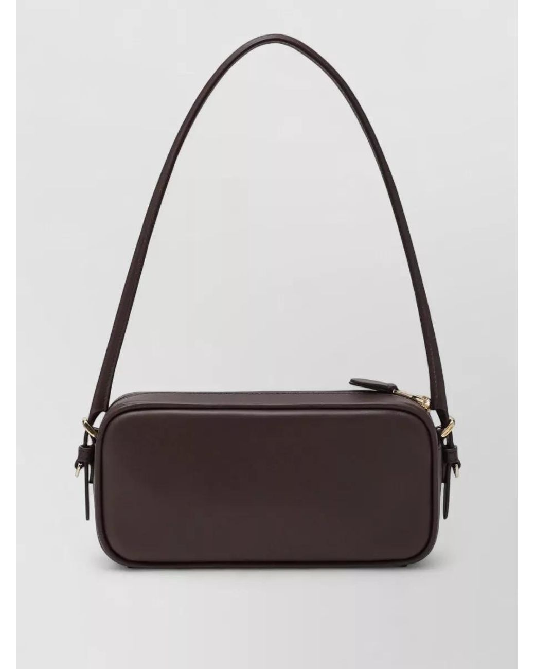 Miu Miu Gray Leather Shoulder Bag
