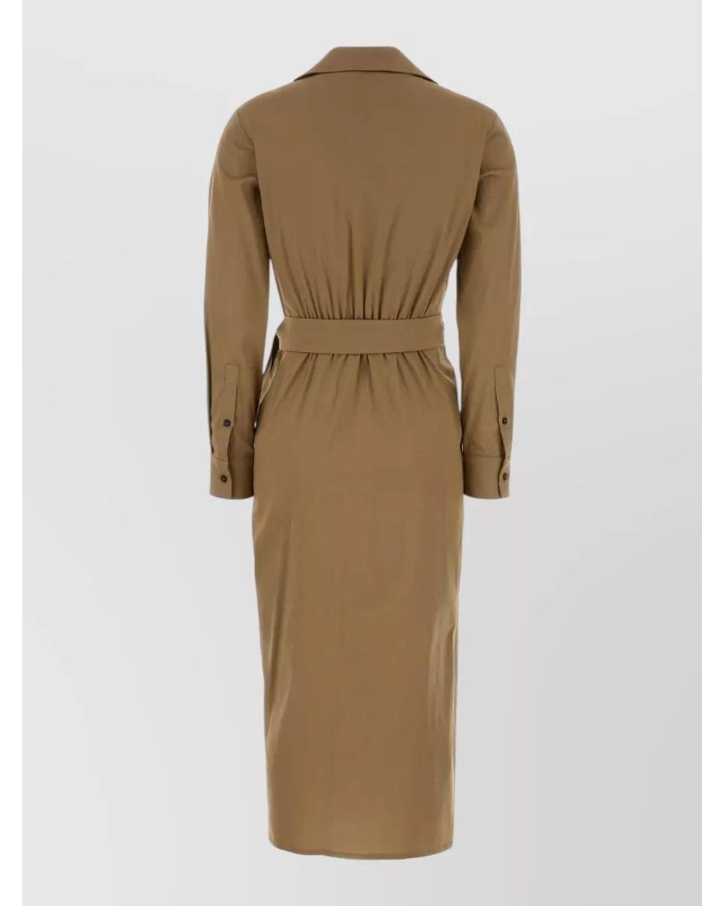 Max Mara Natural Cotton Shirt Midi Dress
