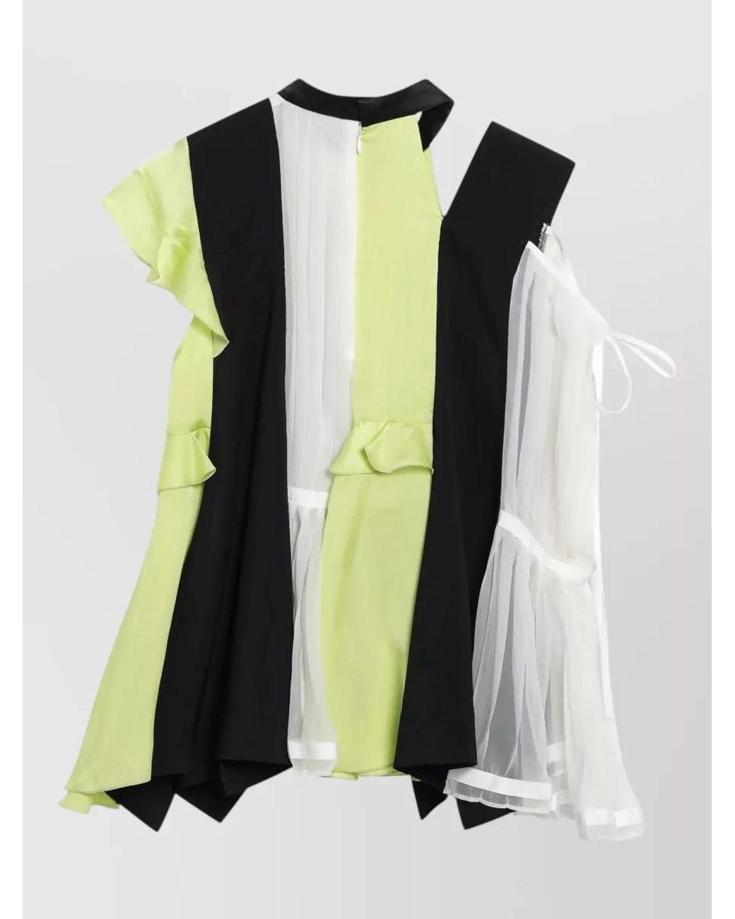 Sacai Green Mini Dress