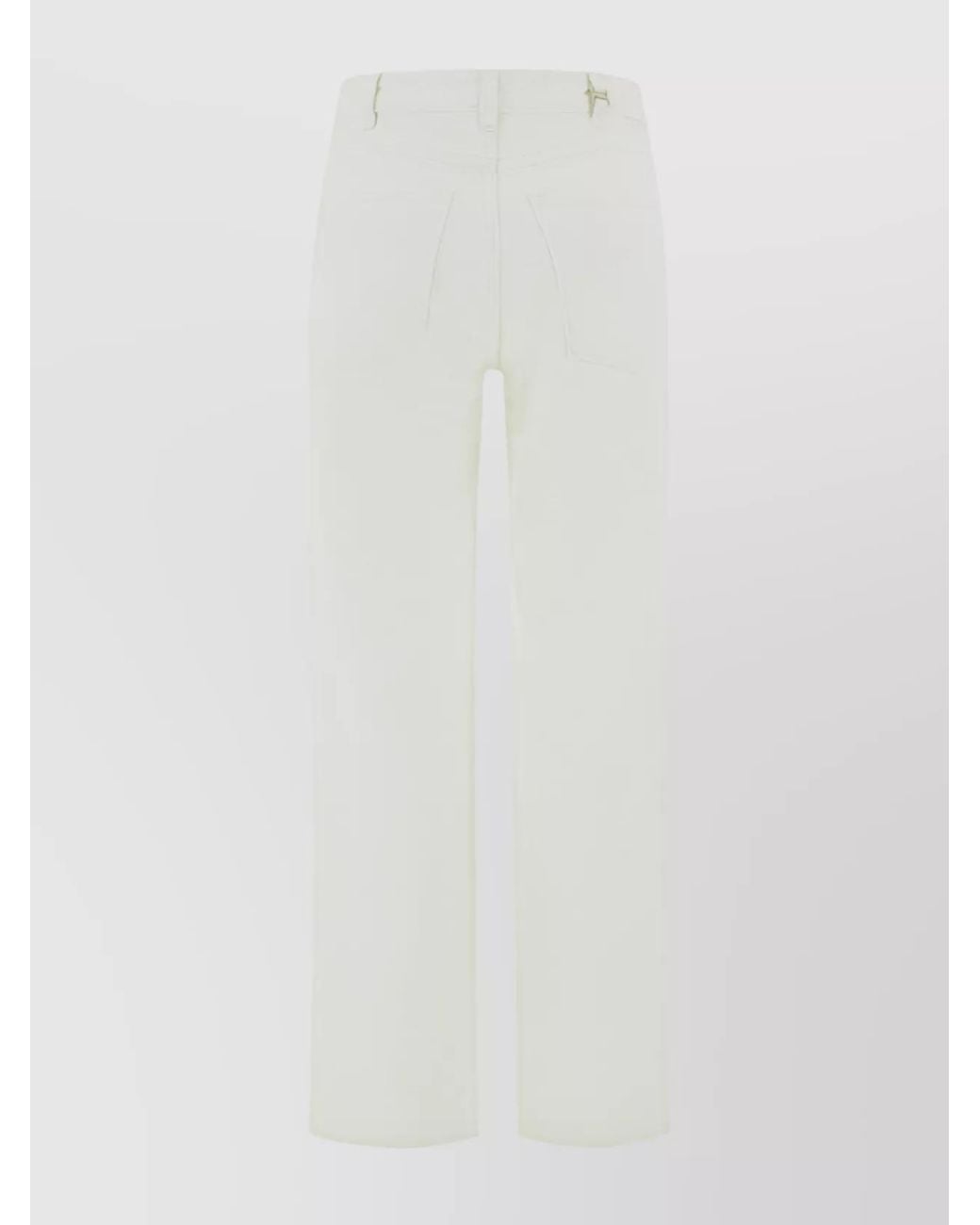 Chloé White High-Rise Wide-Leg Jeans