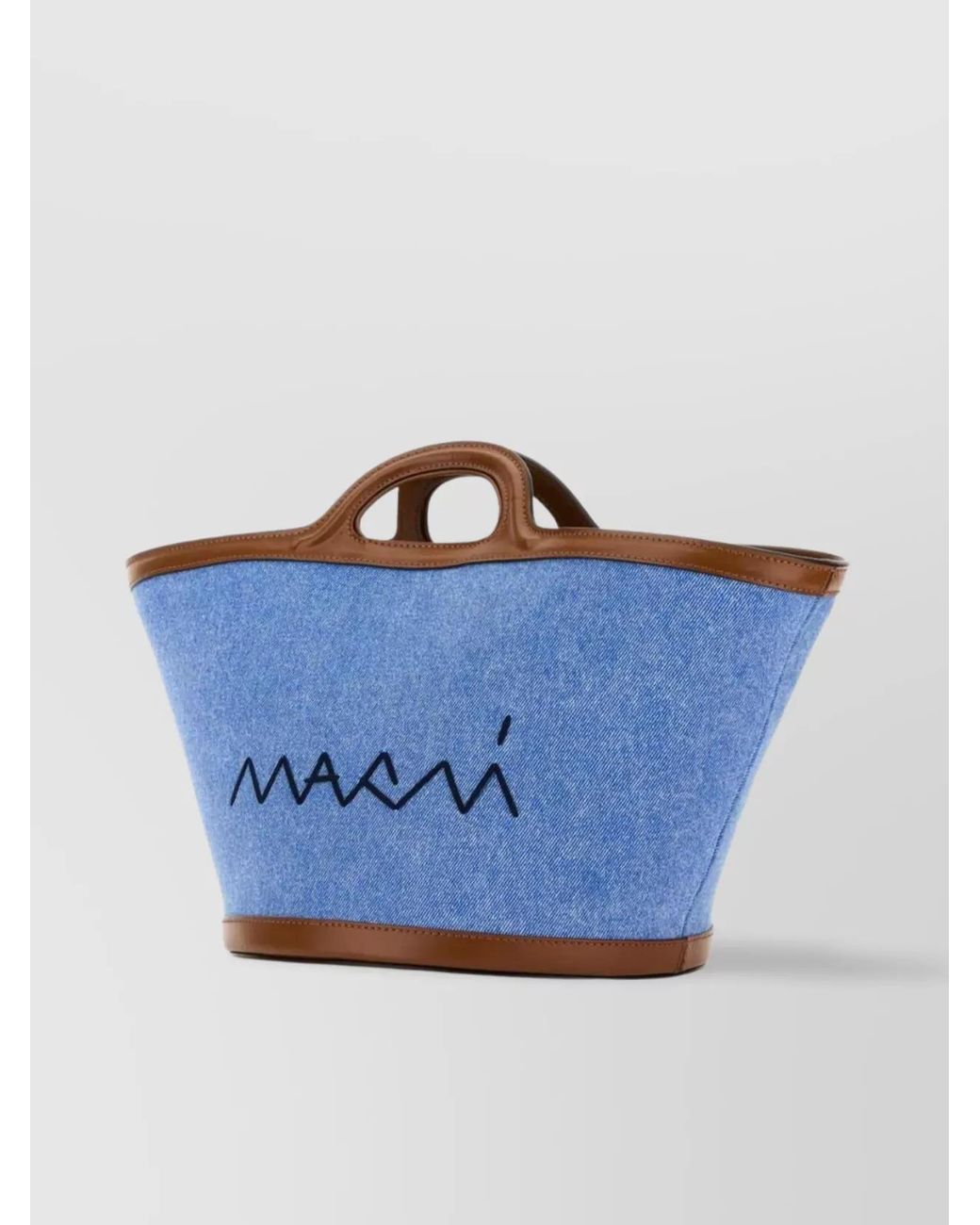 Marni Blue Na Cotton Tote Bag