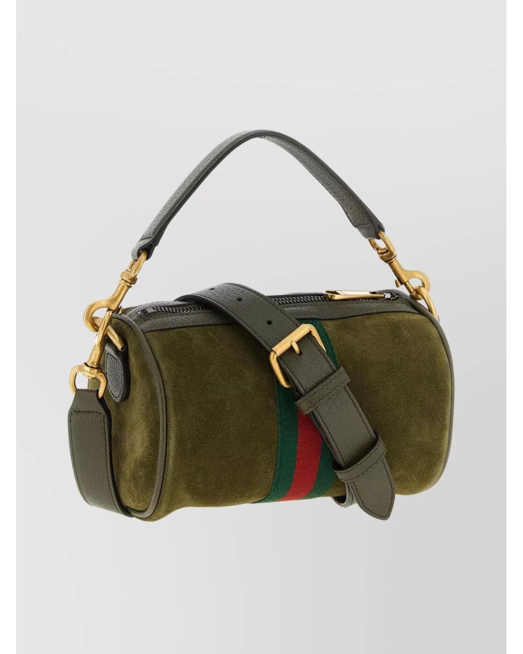 Gucci Green Suede Leather Mini Shoulder Bag for men