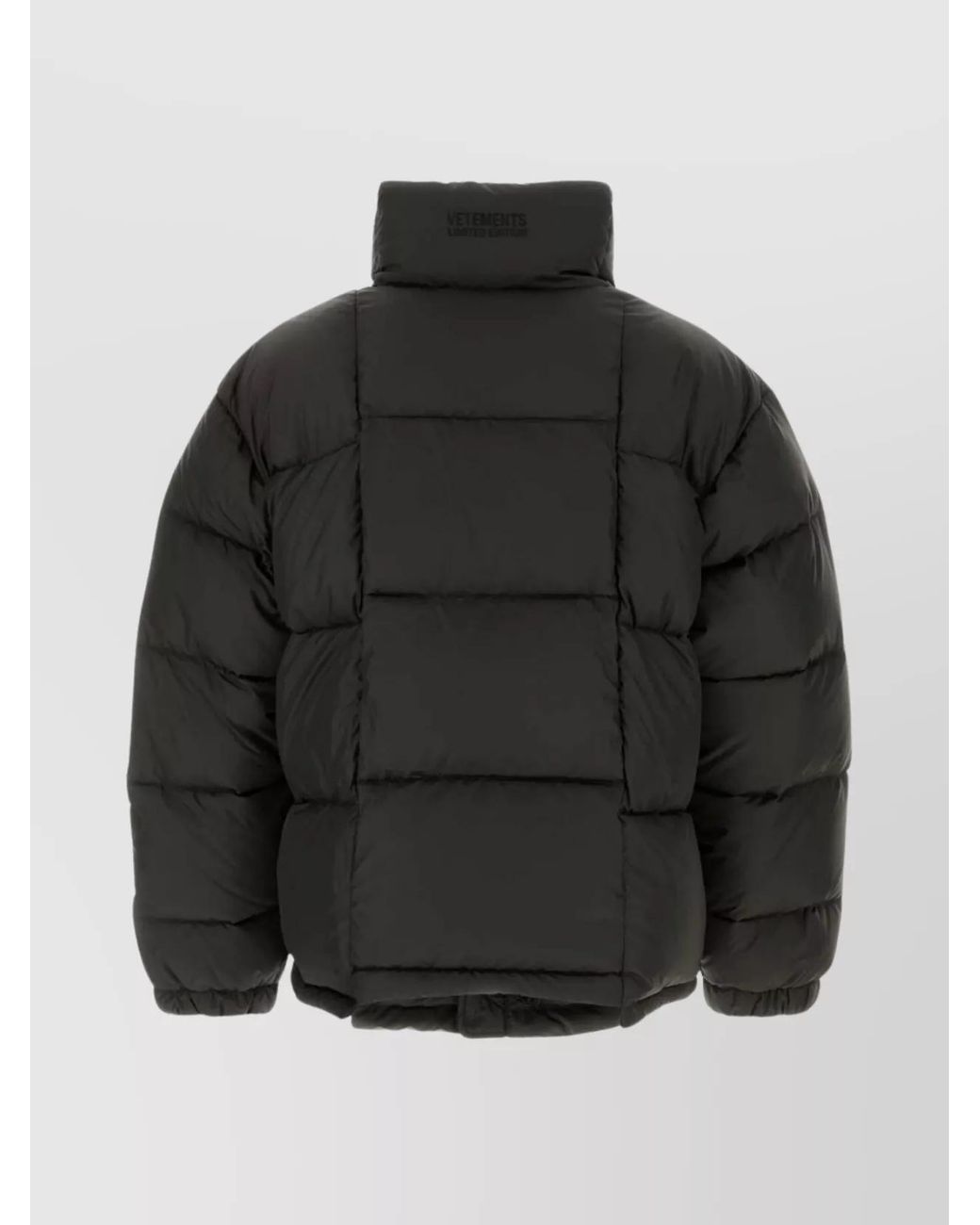 Vetements Black Polyester Down Jacket for men