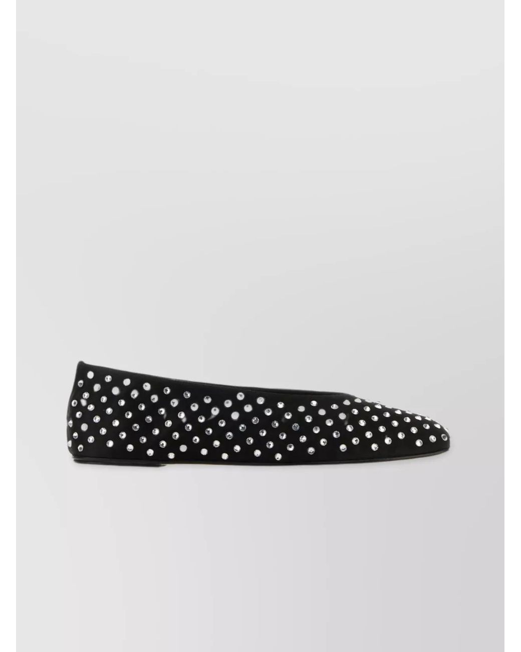 Magda Butrym Black Satin Ballerina Shoes