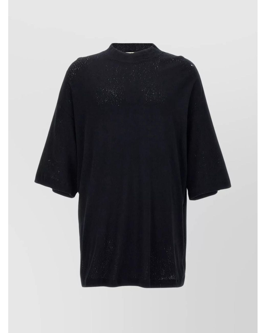 1017 ALYX 9SM Black Distressed Oversized Cotton T-Shirt for men