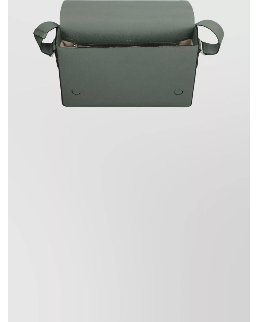 Valextra Gray Leather Messenger Bag for men