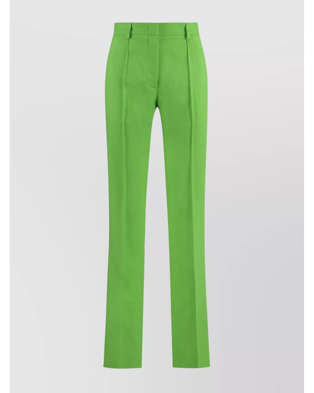 MSGM Green Flared Tailored Trousers