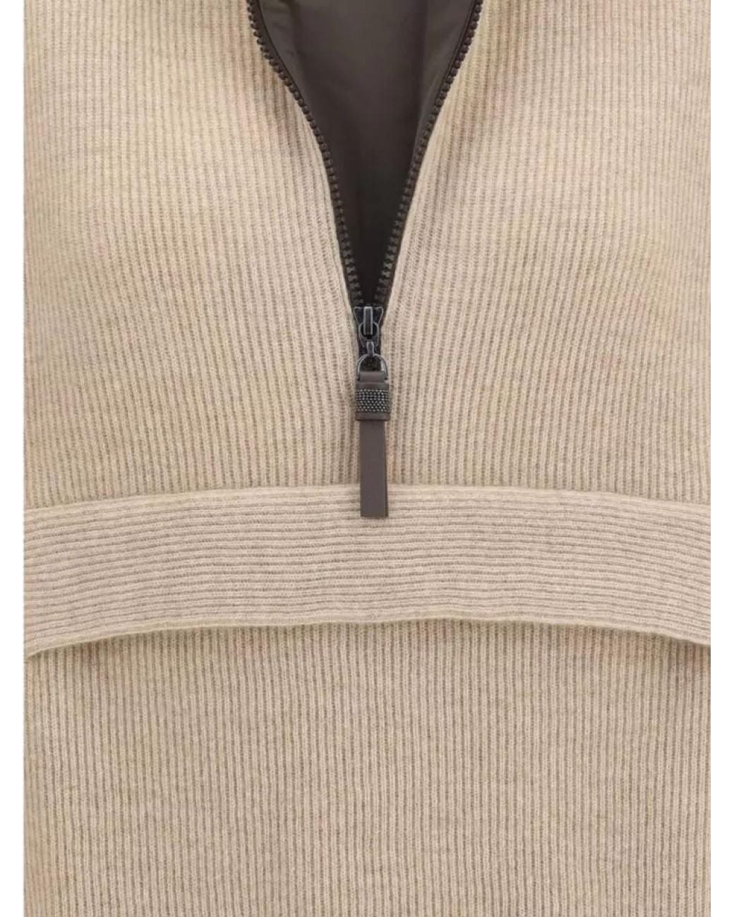Brunello Cucinelli Natural Cashmere Sweatshirt