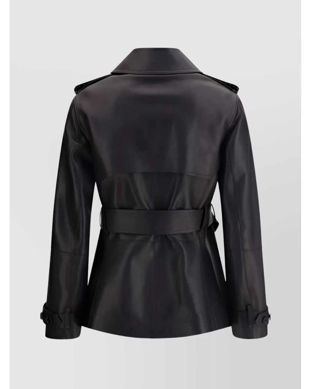 Burberry Black Leather Jacket