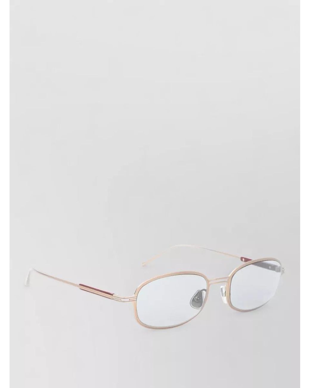 Brunello Cucinelli White Oval Acetate Sunglasses