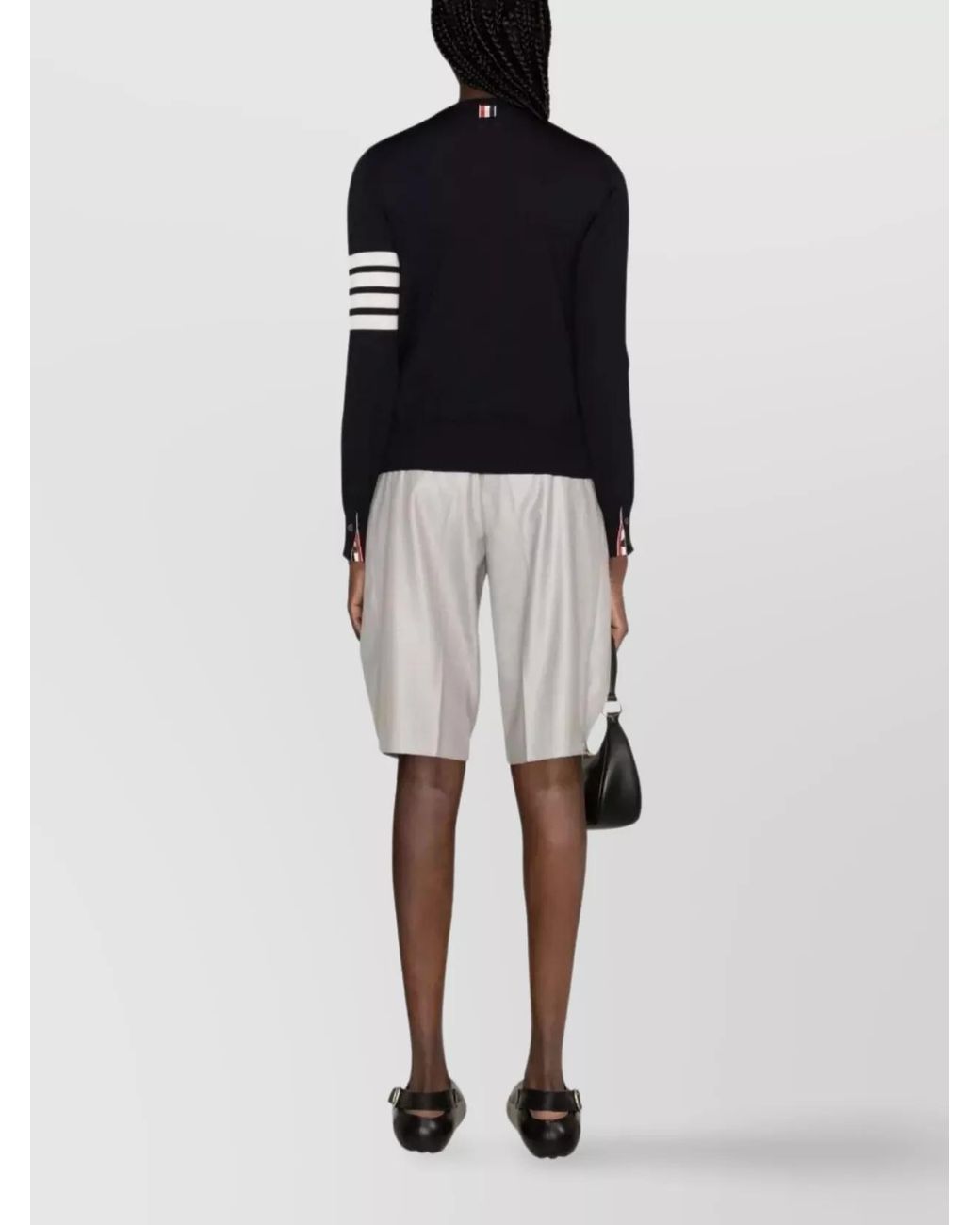 Thom Browne Blue Fine-Knit Relaxed-Fit Jumper