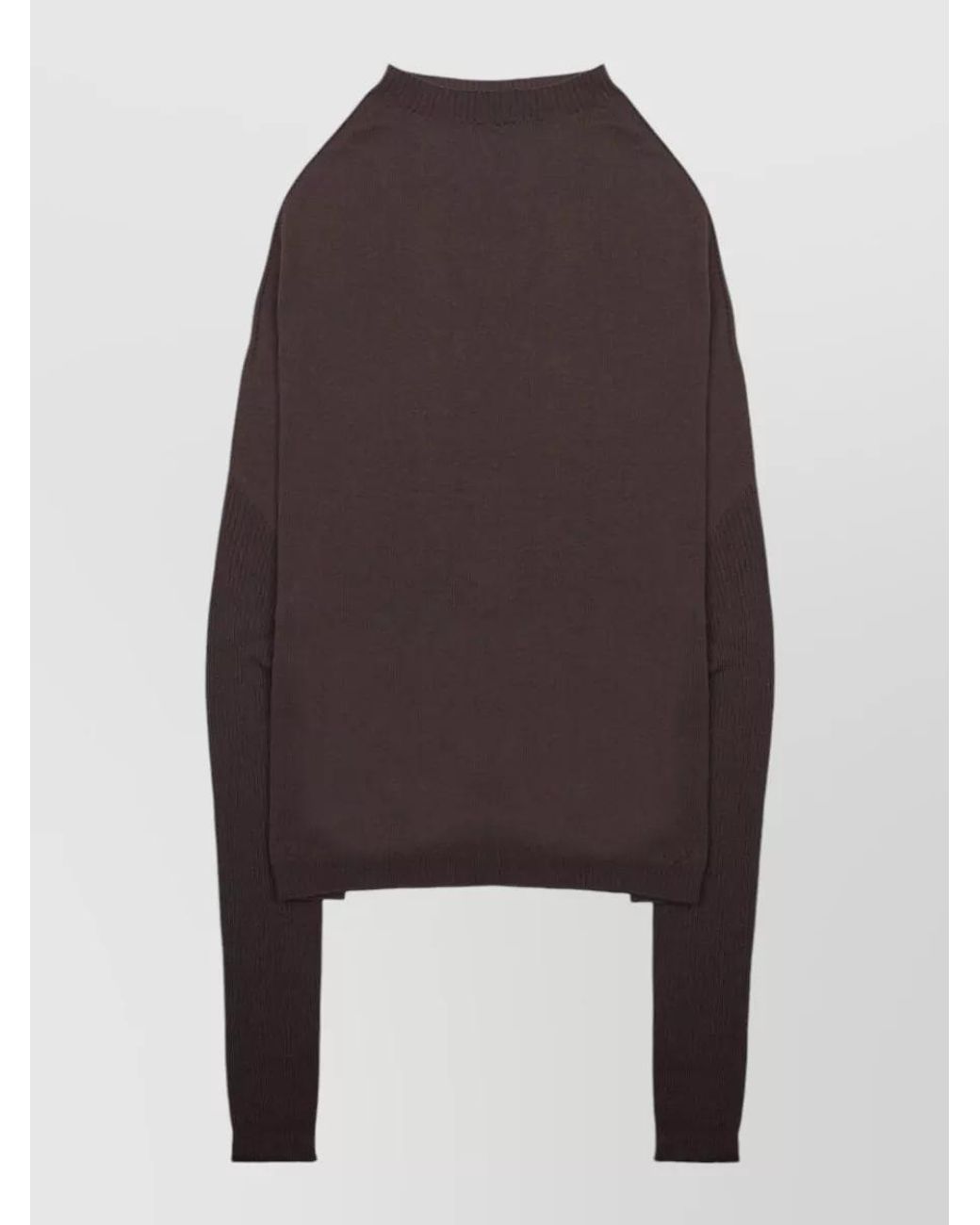 Rick Owens Brown Wool Sweatshirt