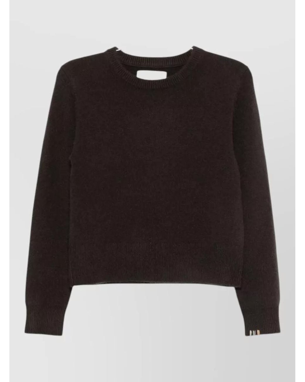 Extreme Cashmere Black Cashmere Fine-Knit Crewneck Sweater