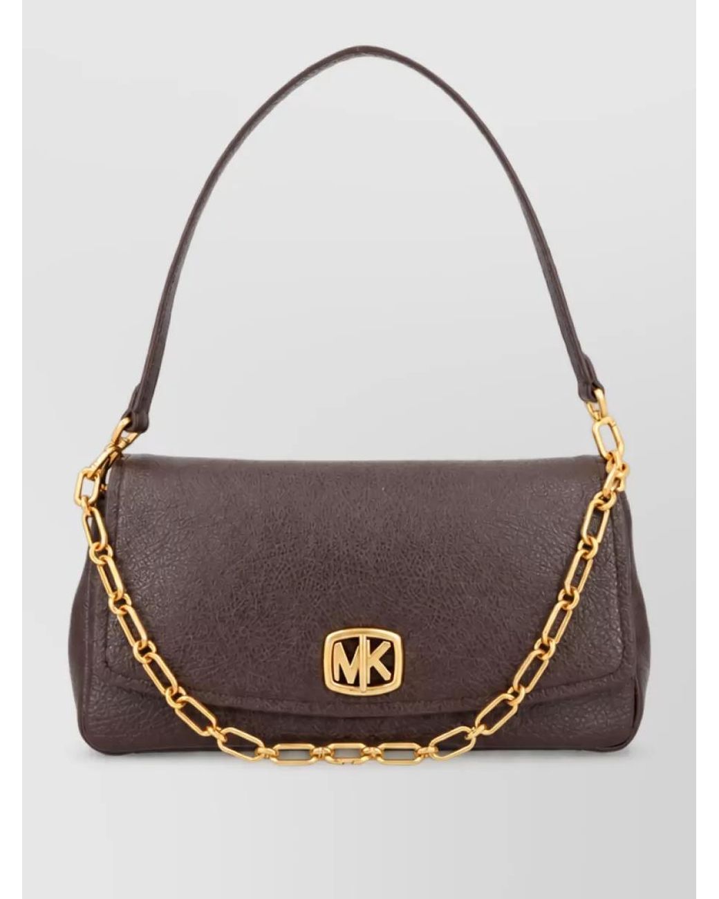 Michael Kors Gray Leather Shoulder Bag