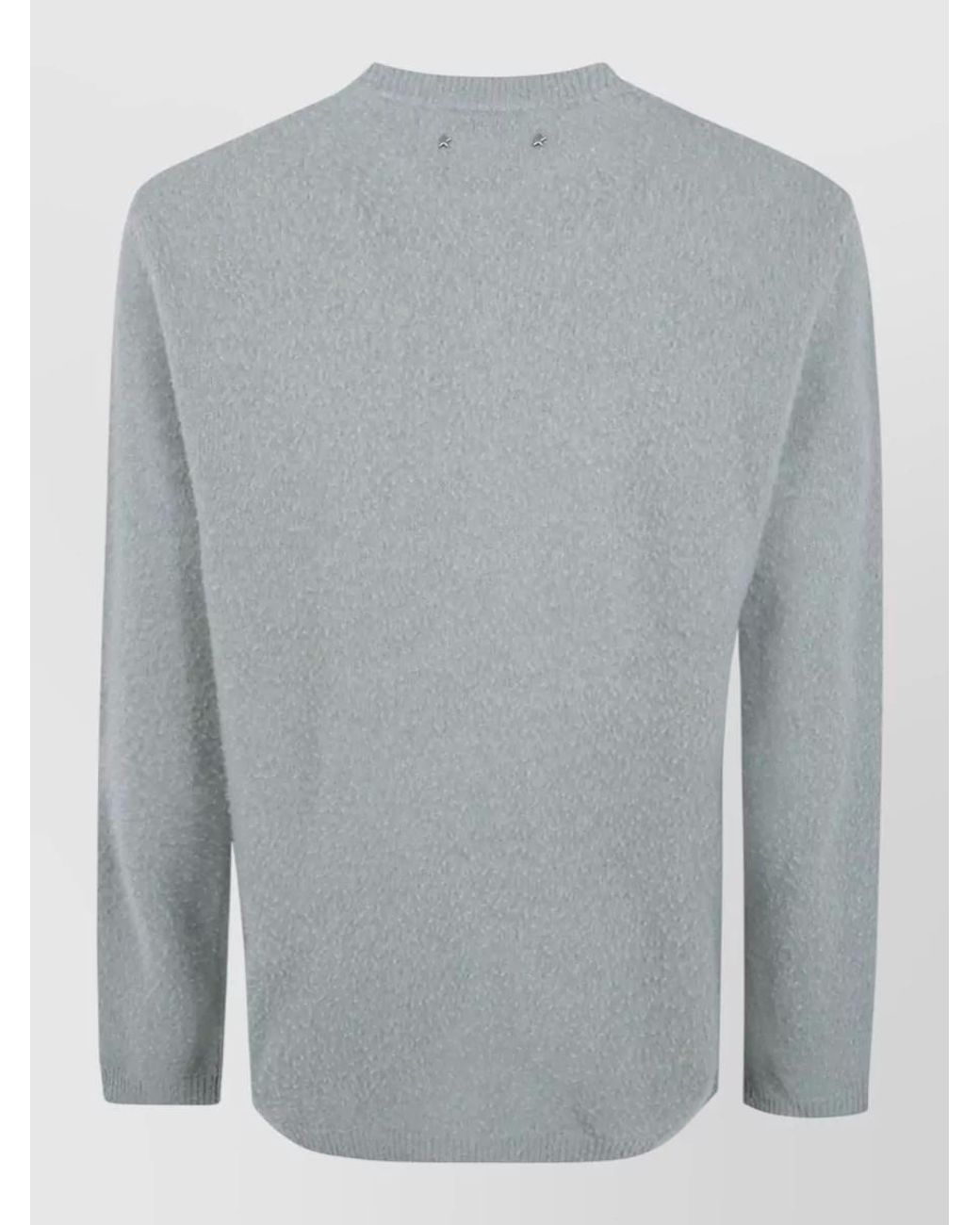 Golden Goose Deluxe Brand Gray Wool Regular-Fit Crew-Neck Knit T-Shirt for men