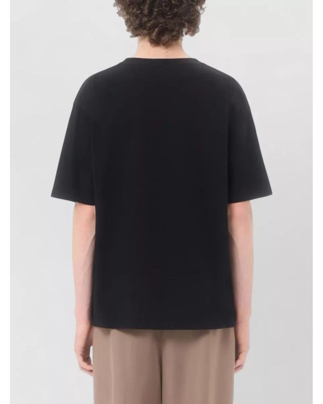 Valentino Garavani Black Cotton T-Shirt for men