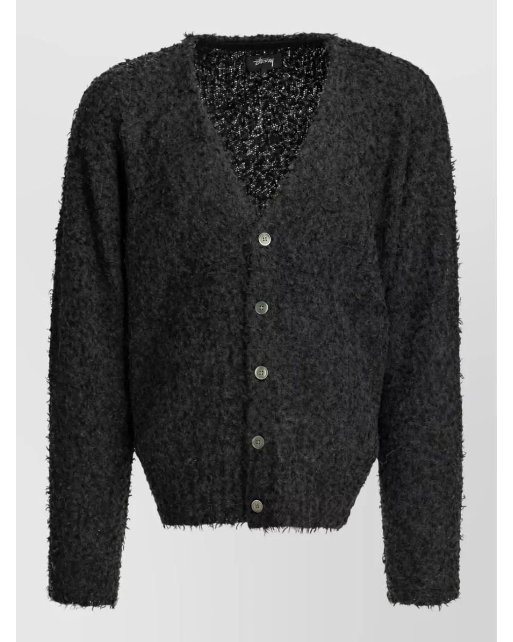 Stussy Black Knit Jacket for men